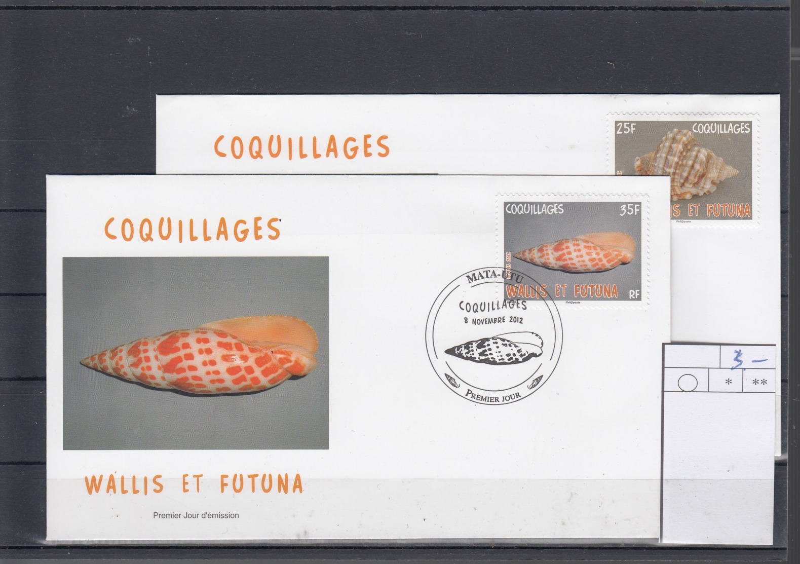 Wallis Und Futuna Michel Cat.No. FDC Issued 2012 Shells - FDC