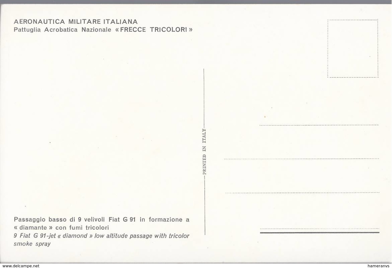 Aeronautica Militare Italiana - Pattuglia Acrobatica Frecce Tricolori - H403 - 1946-....: Era Moderna