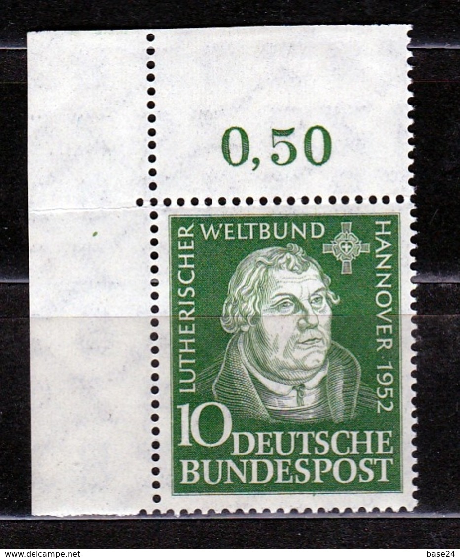 1952 GERMANIA GERMANY CONGRESSO LUTERANO HANNOVER LUTHERAN CONGRESS Serie MNH** - Theologians