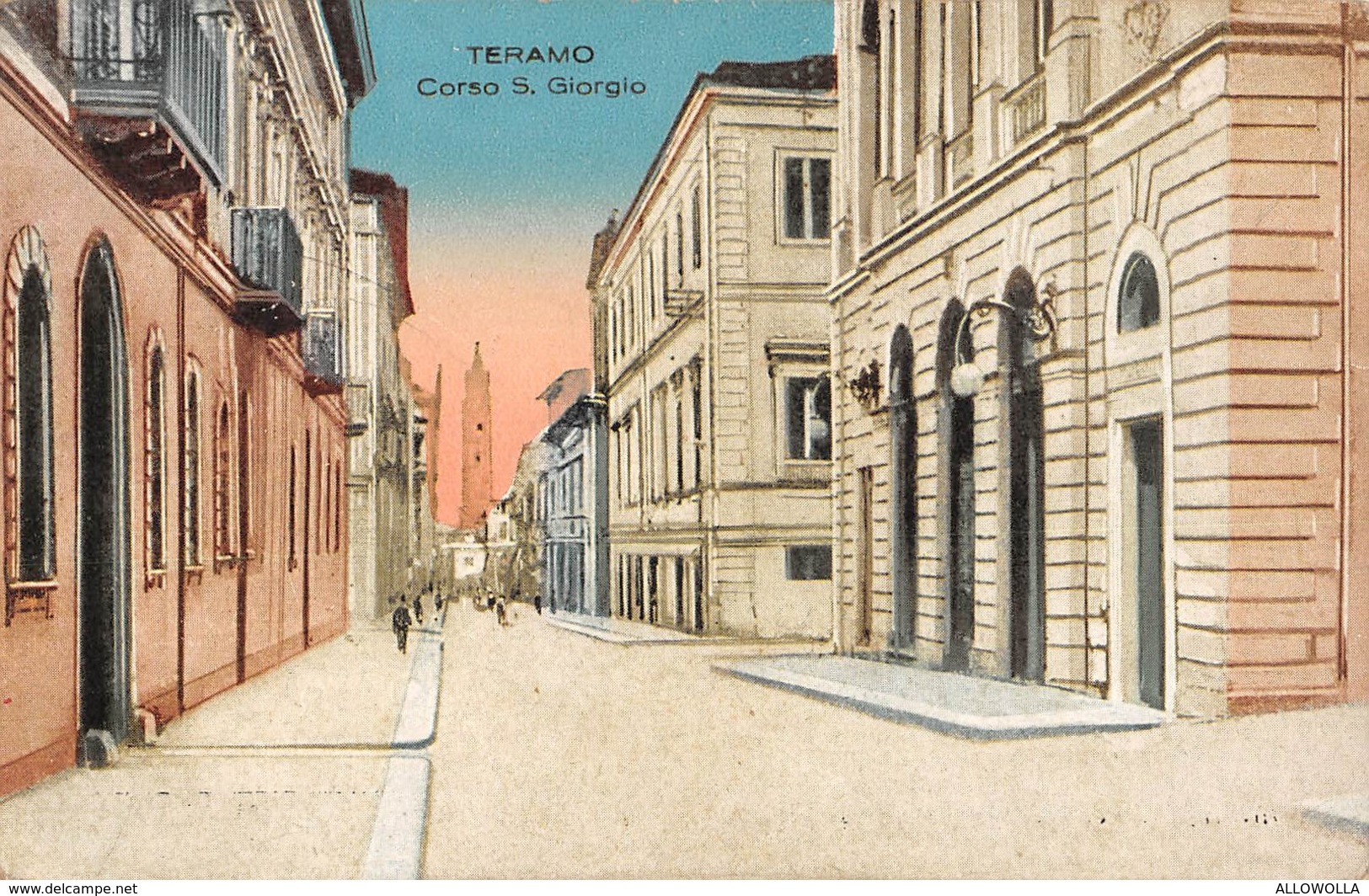 4907 " TERAMO - CORSO S. GIORGIO "-CART. POST.OR. NON SPED. - Teramo