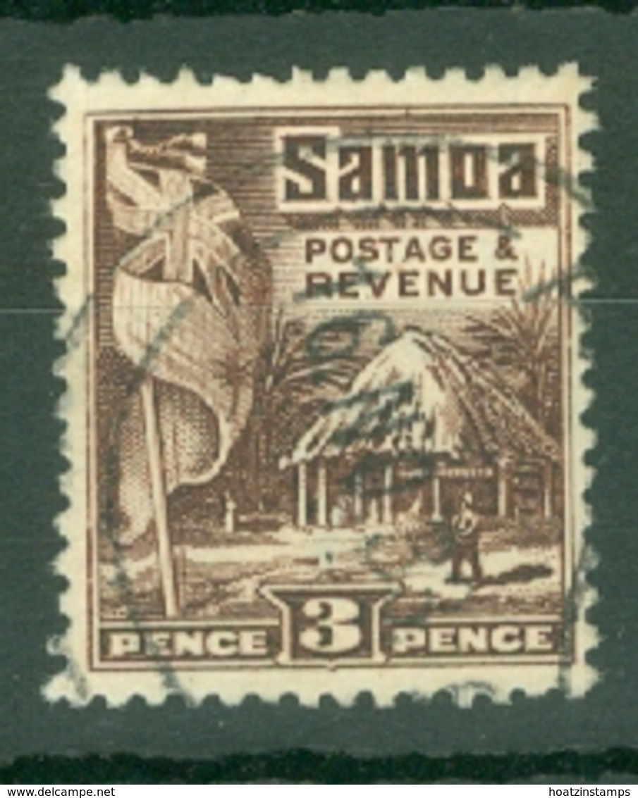 Samoa: 1921   Native Hut   SG158    3d  [Perf: 14 X 13½]   Used - Samoa