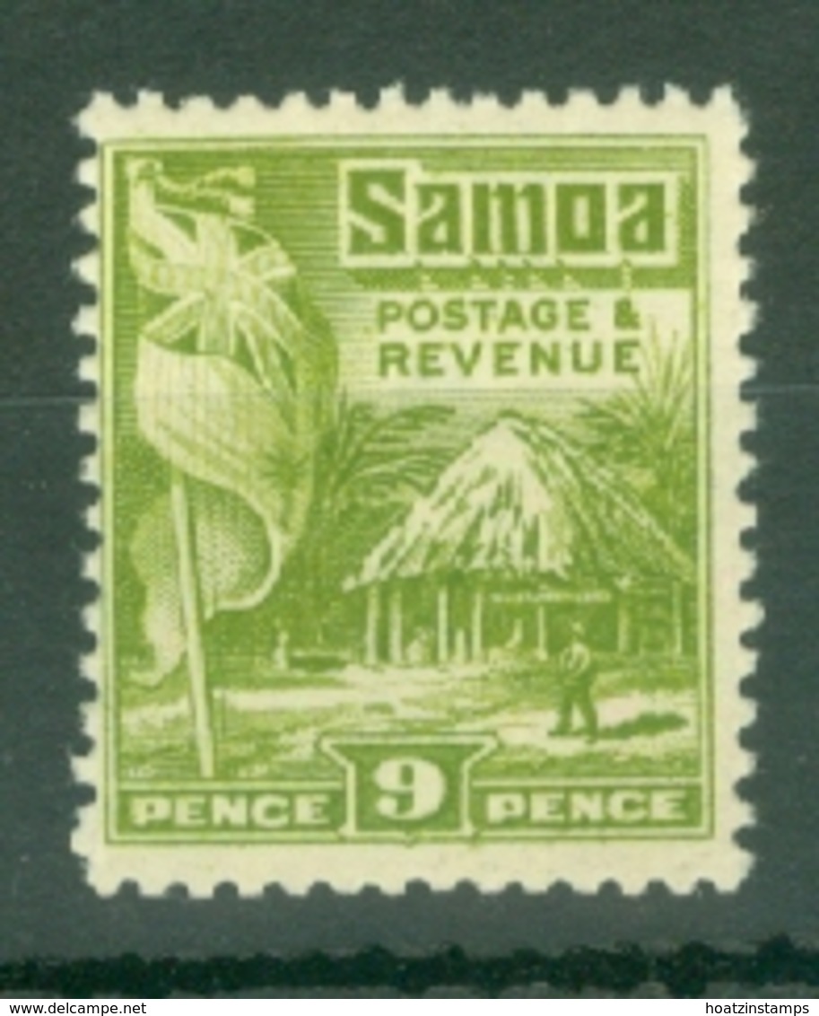 Samoa: 1921   Native Hut   SG163    9d  [Perf: 14 X 13½]   MH - Samoa
