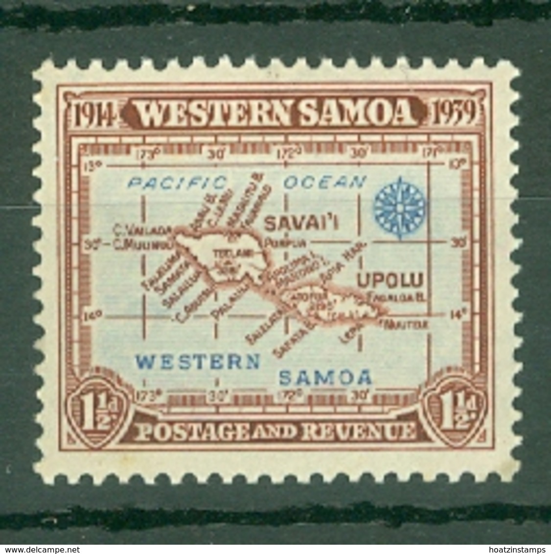 Samoa: 1939   25th Anniv Of New Zealand Control   SG196   1½d   MH - Samoa