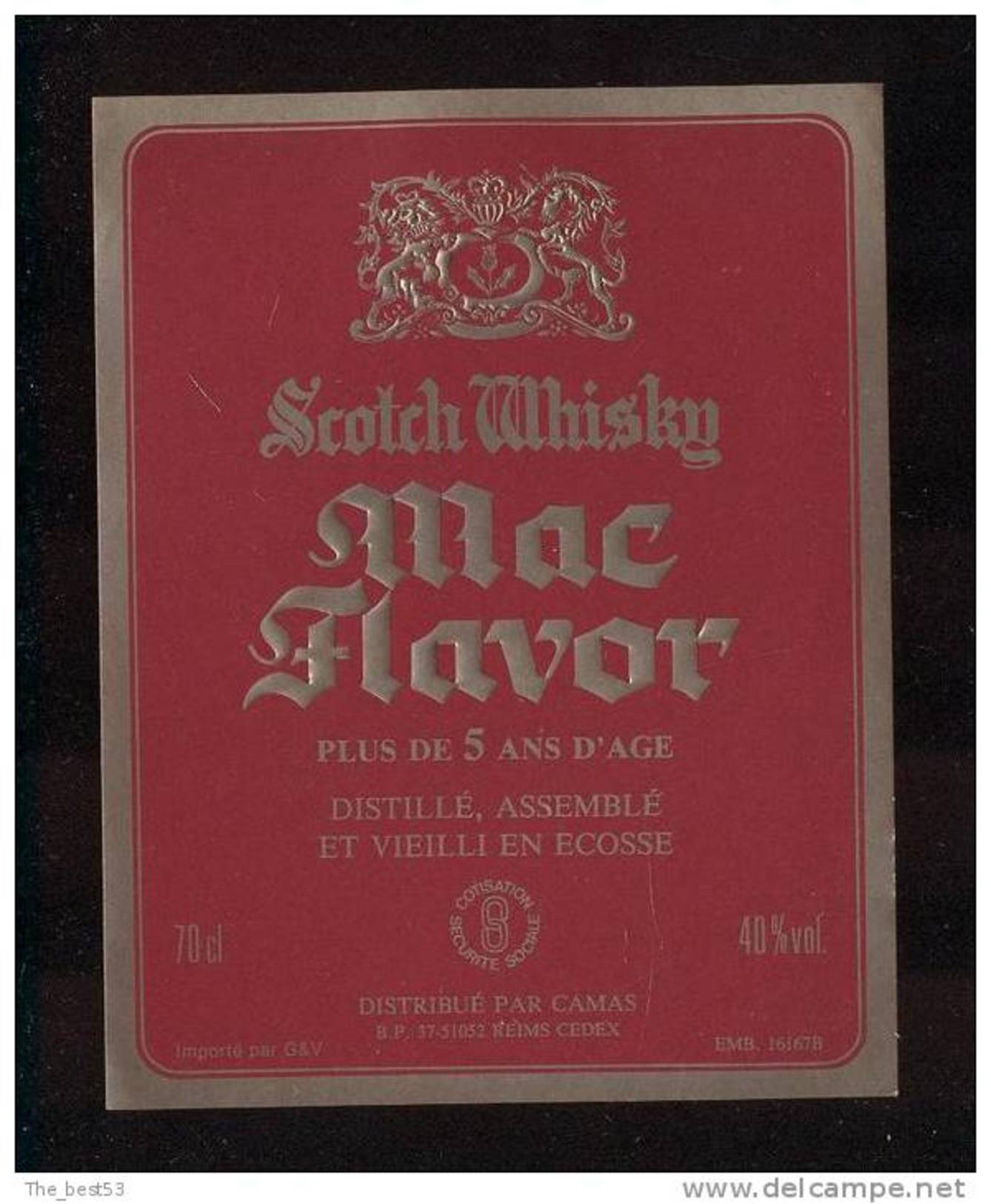 Etiquette De Scotch  Whisky  -  Mac Flavor -   Ecosse - Whisky