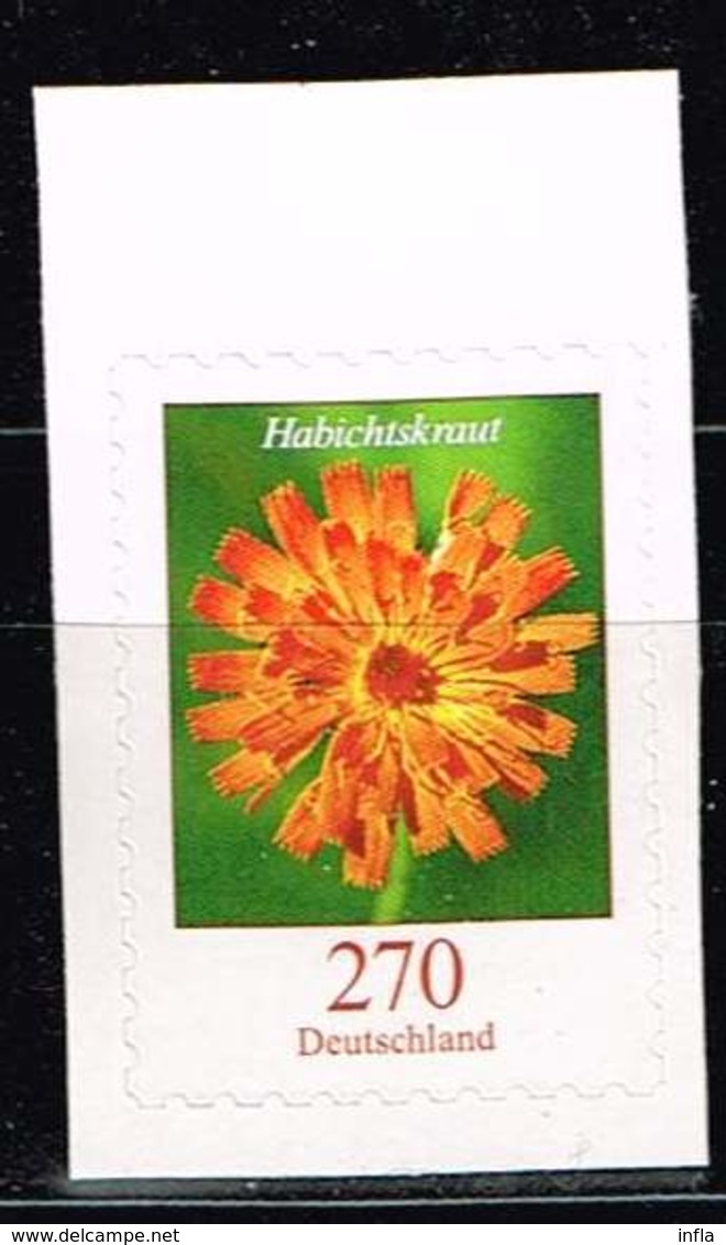 Bund 2019,Michel# 3490 O Blumen: Habichtskraut Selbstklebend Vom Folienblatt - Unused Stamps