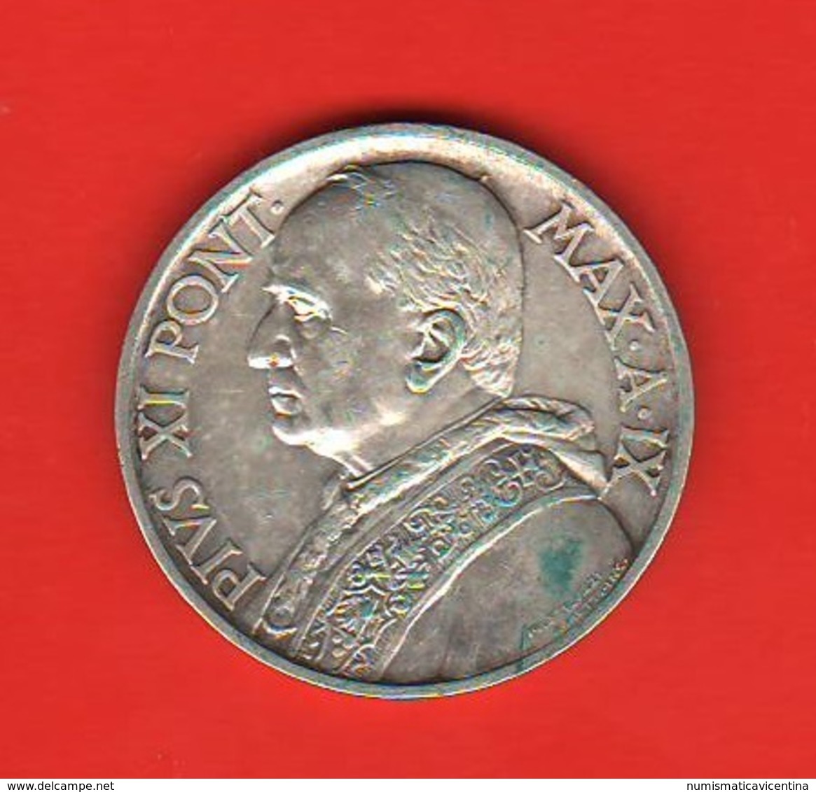 10 Lire 1930 Vaticano Papa Pio XI° Anno IX° Silver Coin - Vaticano