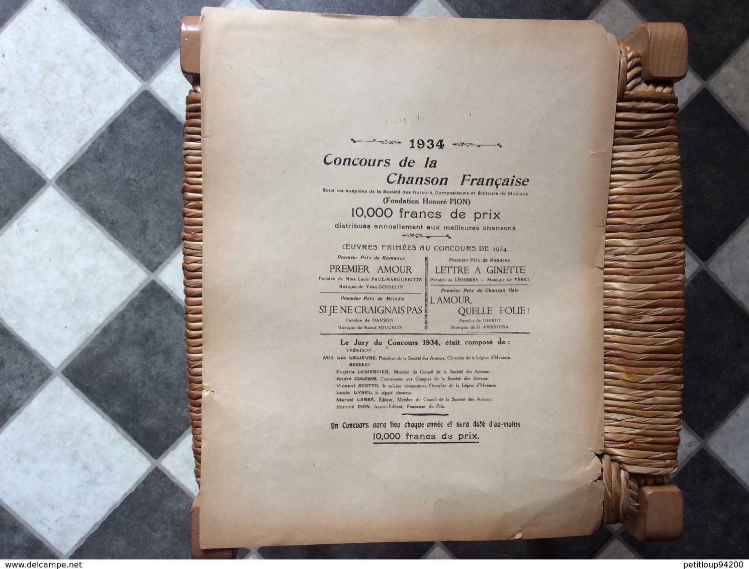 SI JE NE CRAIGNAIS PAS ... *Ch Davson *Raoul Souchon  ANNÉE 1934  @ GRAND FORMAT - Noten & Partituren