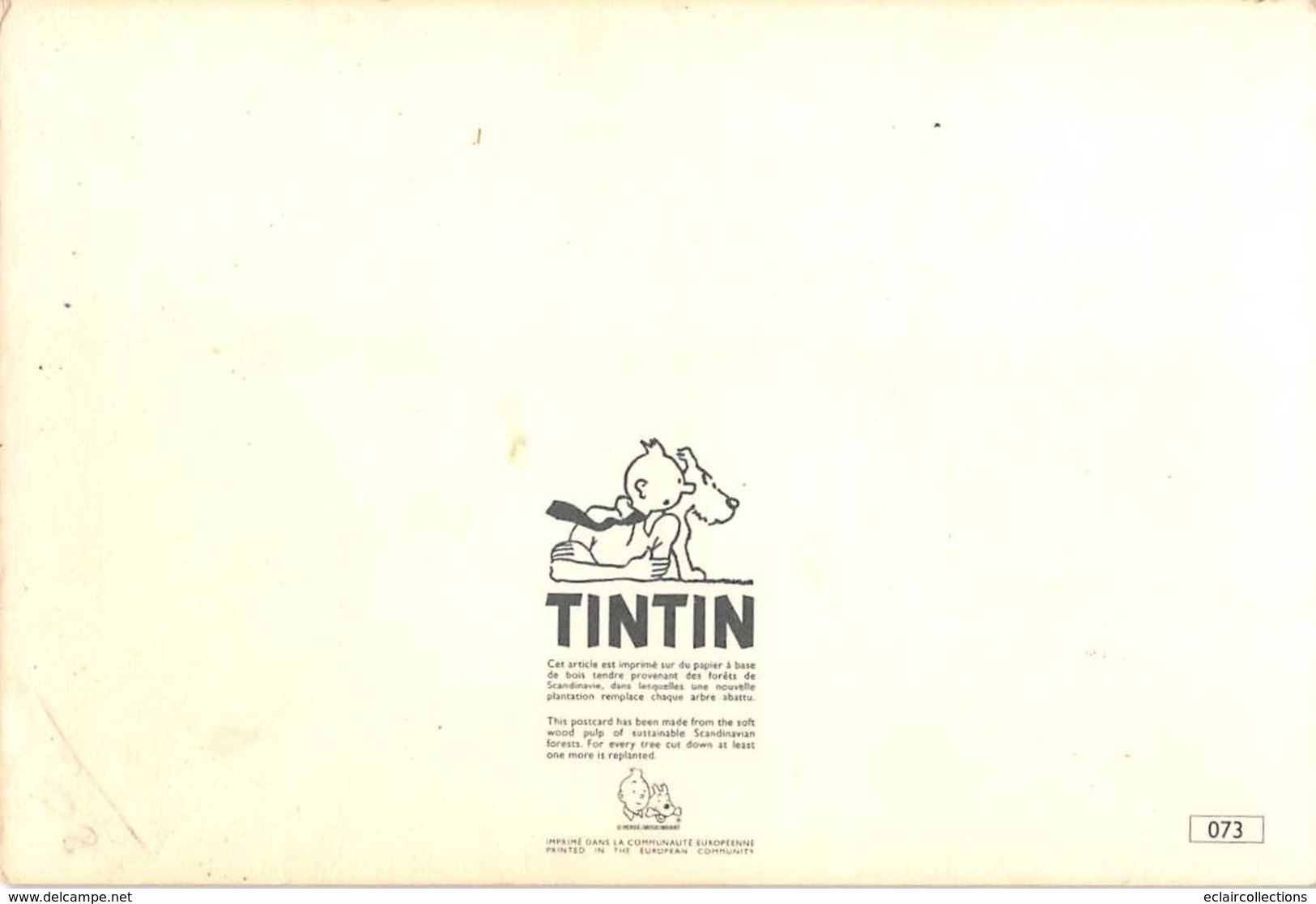 Thème . Bande Dessinée . Tintin   5 Cartes Vintage. Edition Yvon Et Autres   (voir Scan) - Comicfiguren