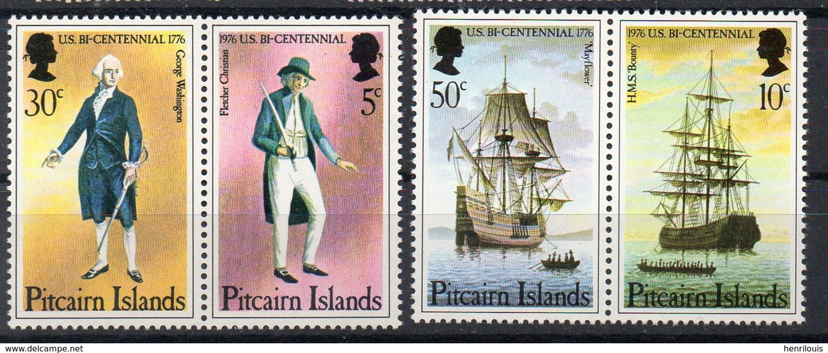 PITCAIRN  Timbres Neufs ** De 1976   ( Ref 580 A )  Marine - Bateaux - Pitcairn