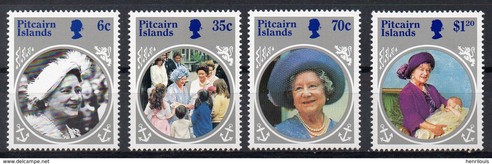PITCAIRN  Timbres Neufs ** De 1985   ( Ref 580 B )  Famille Royale -Queen Mother - Pitcairn