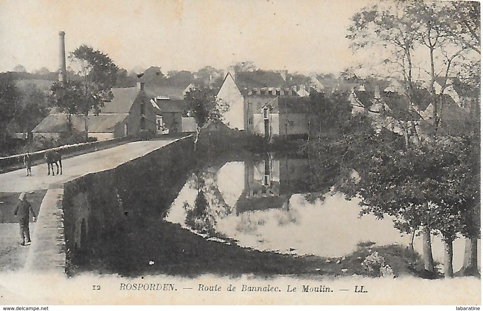 29)    ROSPORDEN  - Route De Bannalec  - Le Moulin - Autres & Non Classés