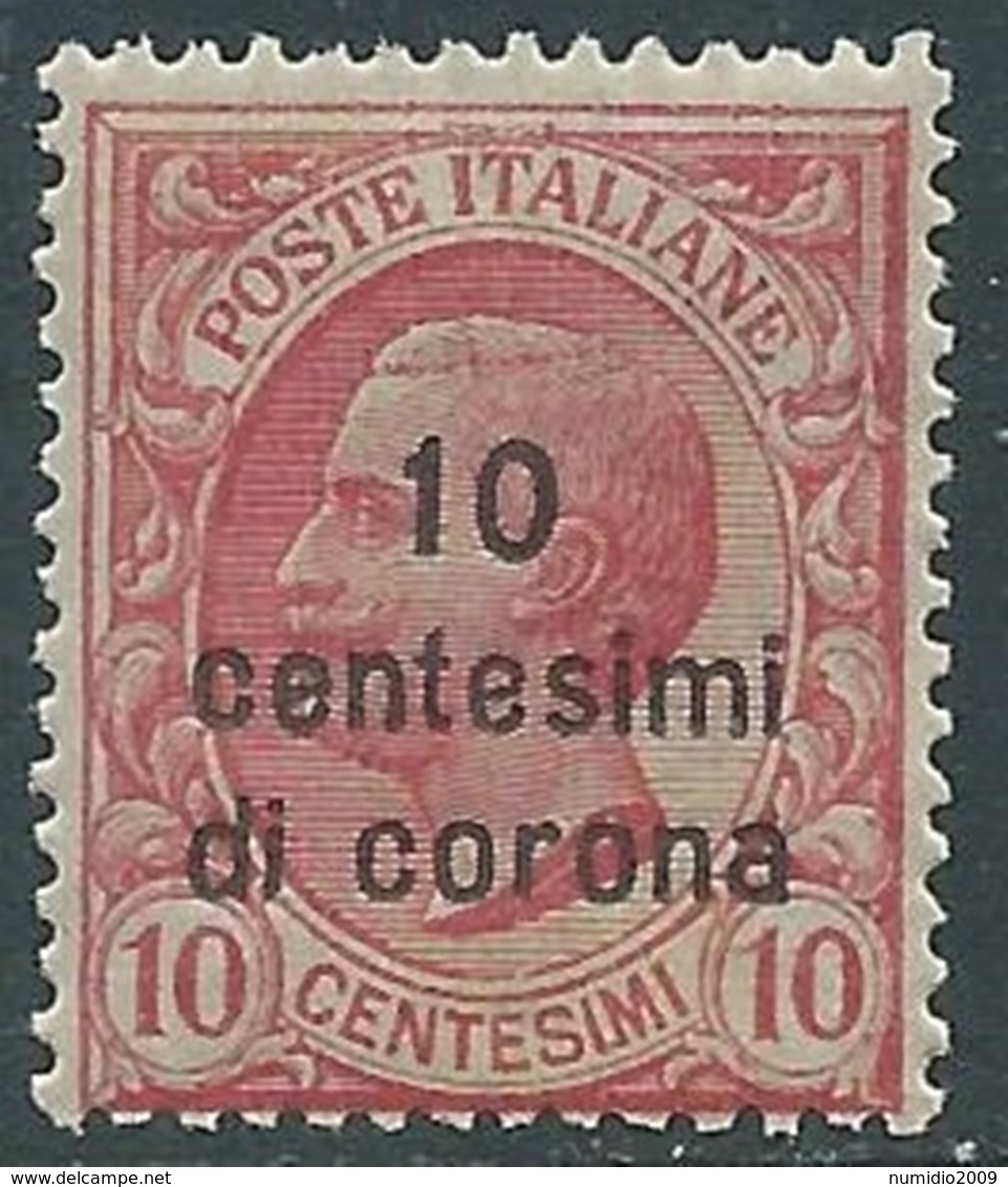 1921-22 DALMAZIA EFFIGIE 10 CENT MNH ** - RA19-7 - Dalmatia