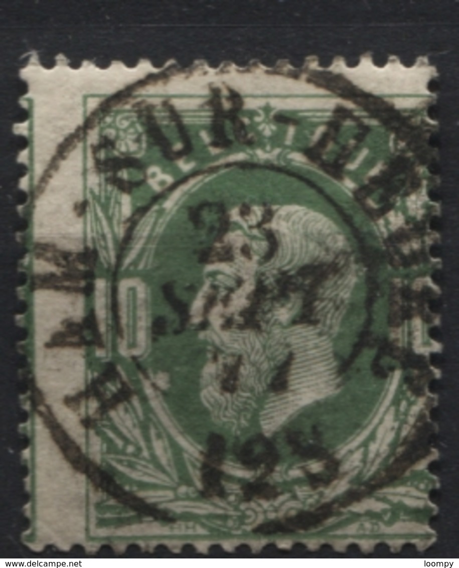 N°30 Obl. Dc HAM-SUR-HEURE. Coba 8€ - 1869-1883 Leopoldo II