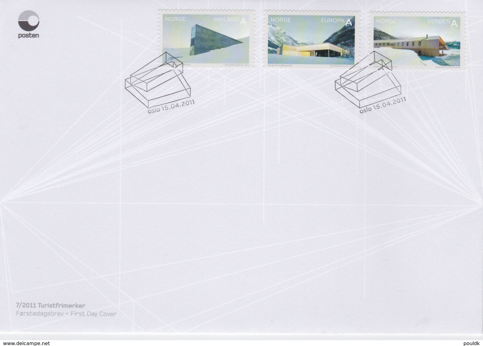 Norway 2011 FDC Tourism (G100-6) - Andere & Zonder Classificatie