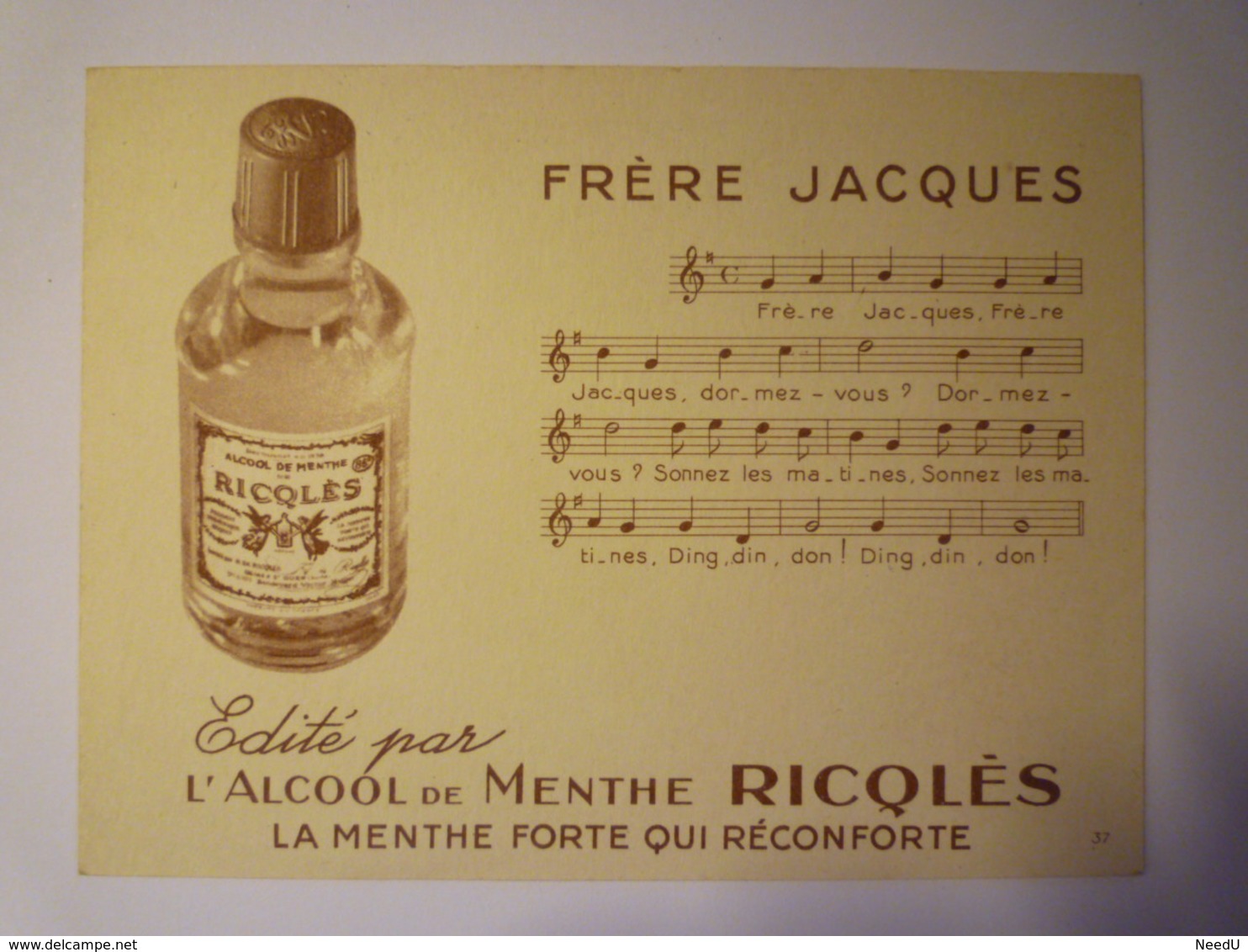 GP 2019 - 1879  FRERE JACQUES   PUB  RICQLES  (Illustrateur H. Gerbault)   XXX - Reclame
