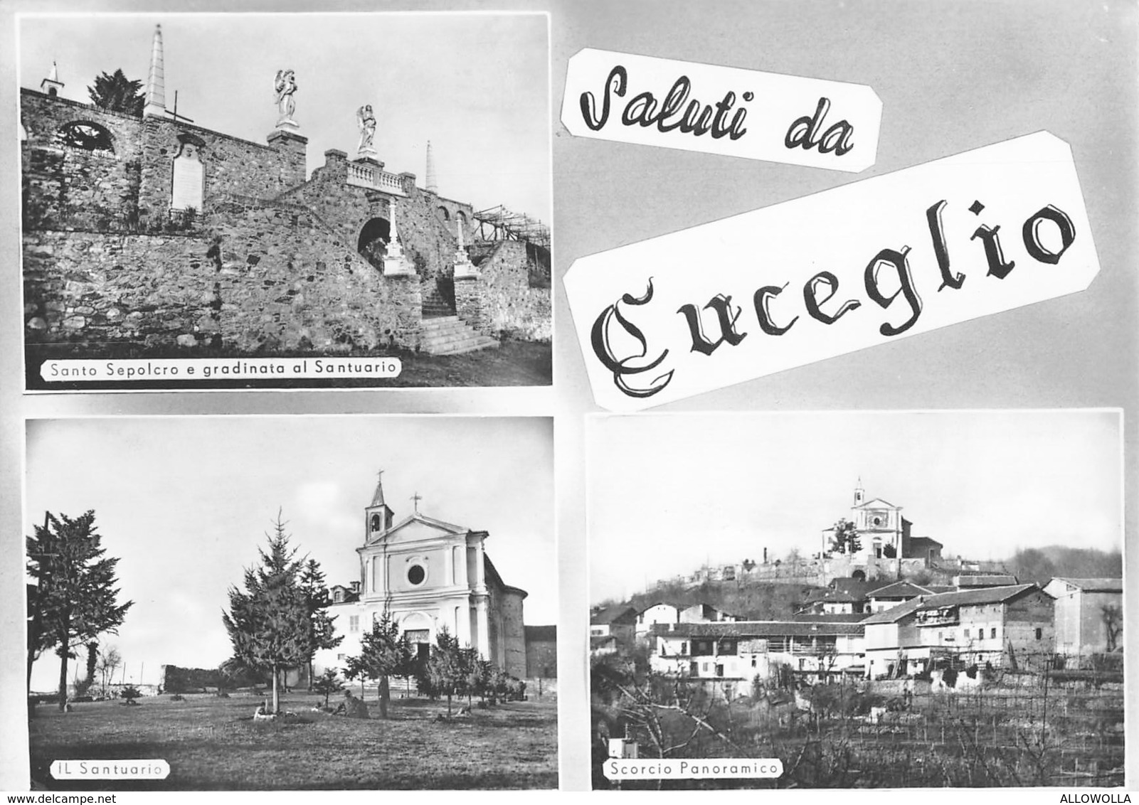 4930 " SALUTI DA CUCEGLIO " 3 VEDUTE-CARTOLINA POSTALE ORIG. SPED. 1959 - Saluti Da.../ Gruss Aus...