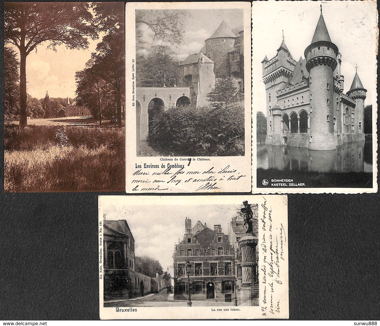 Belgique België - Superbe lot 49 cartes PK's Château Kasteel