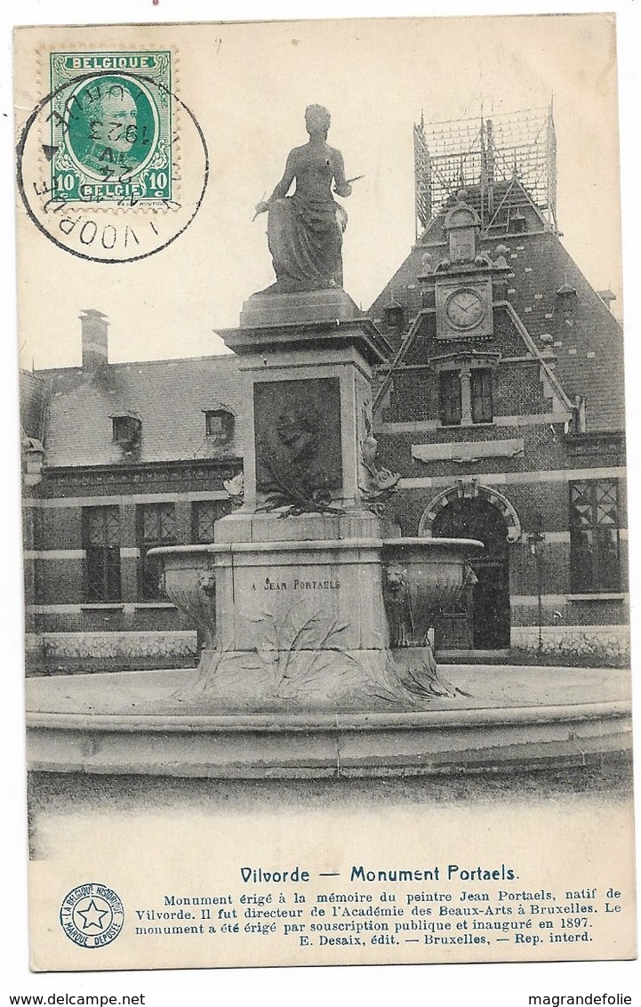 CPA PK  VILVORDE  MONUMENT PORTAELS - Autres & Non Classés