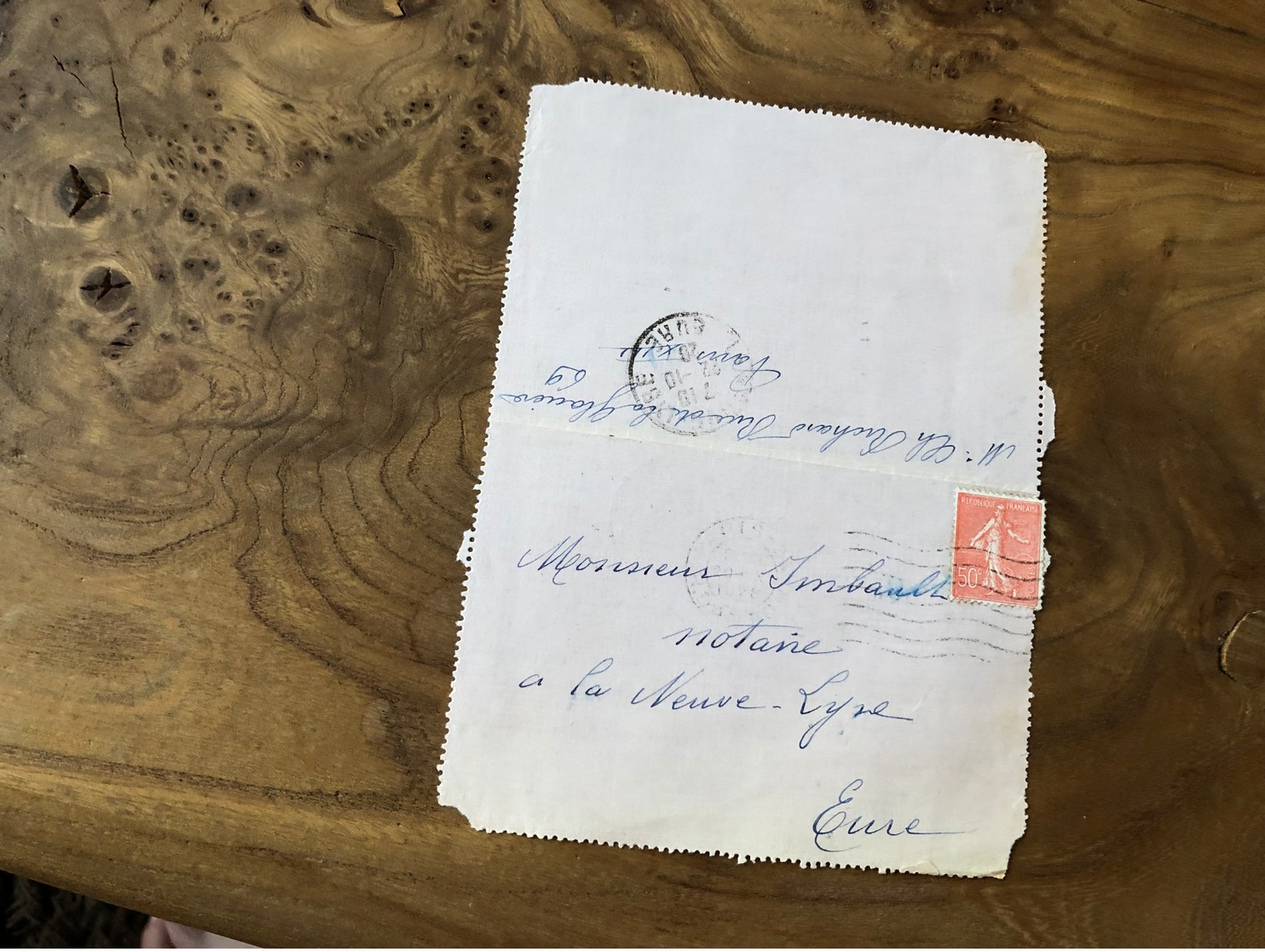 171/ TYPE SEMEUSE LIGNEE 50 CENTIME SUR LETTRE - Non Classificati