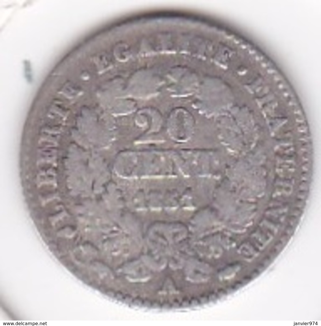 20 Centimes Cérès 1851 A Paris En Argent. - 20 Centimes