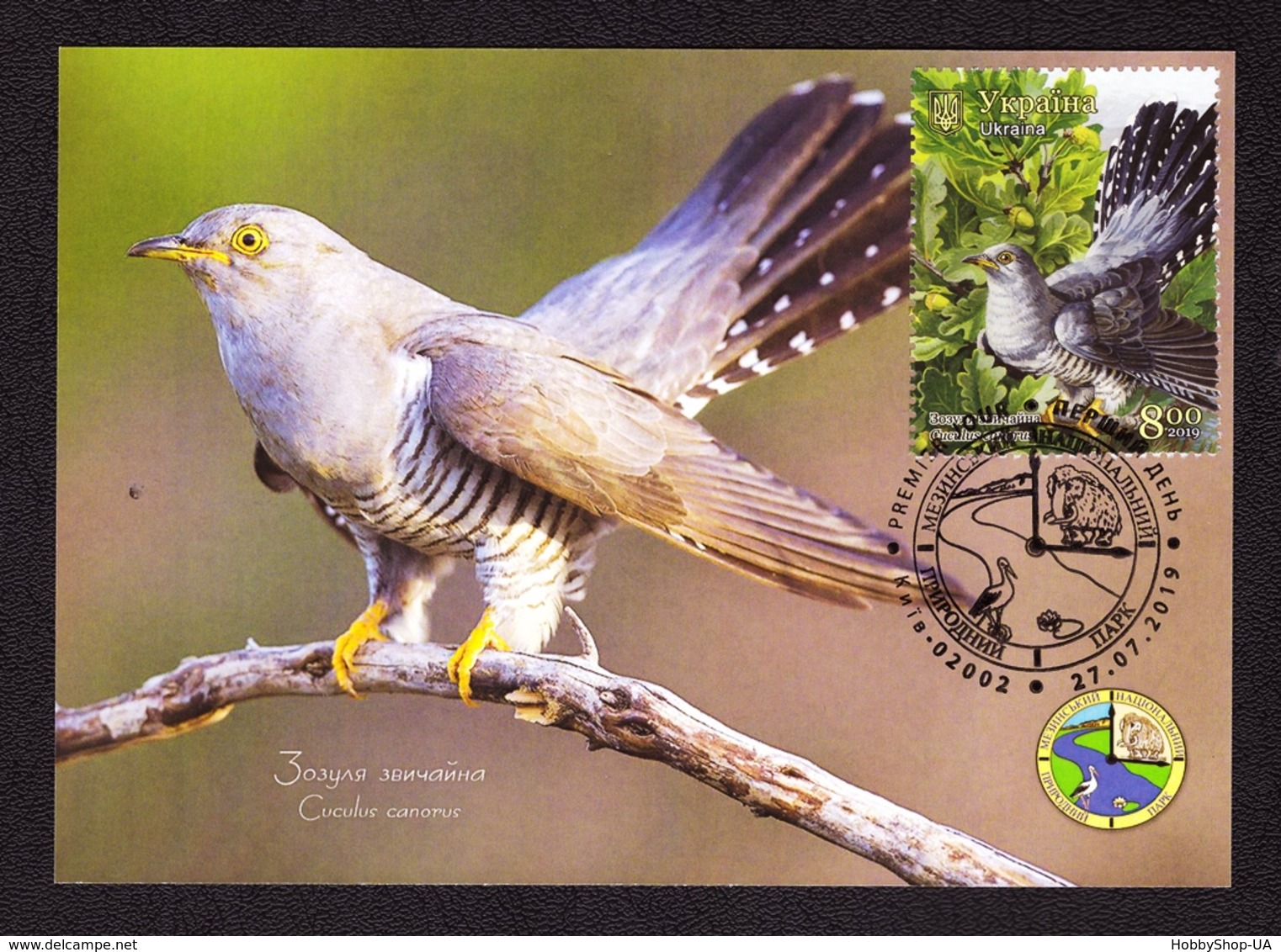 Ukraine 2019 Set MAXI MAXIMUM CARDs Mezyn National Nature Park Animals Birds Wolf Butterfly Cuckoo Roedeer #853