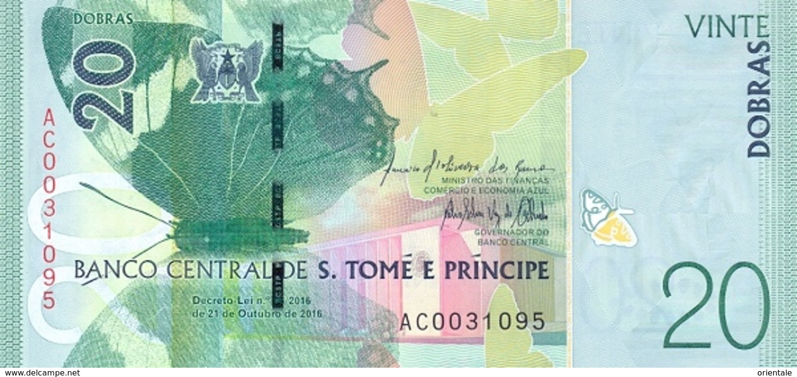 SAO TOME E PRINCIPE P. 72 20 D 2016 UNC - San Tomé E Principe