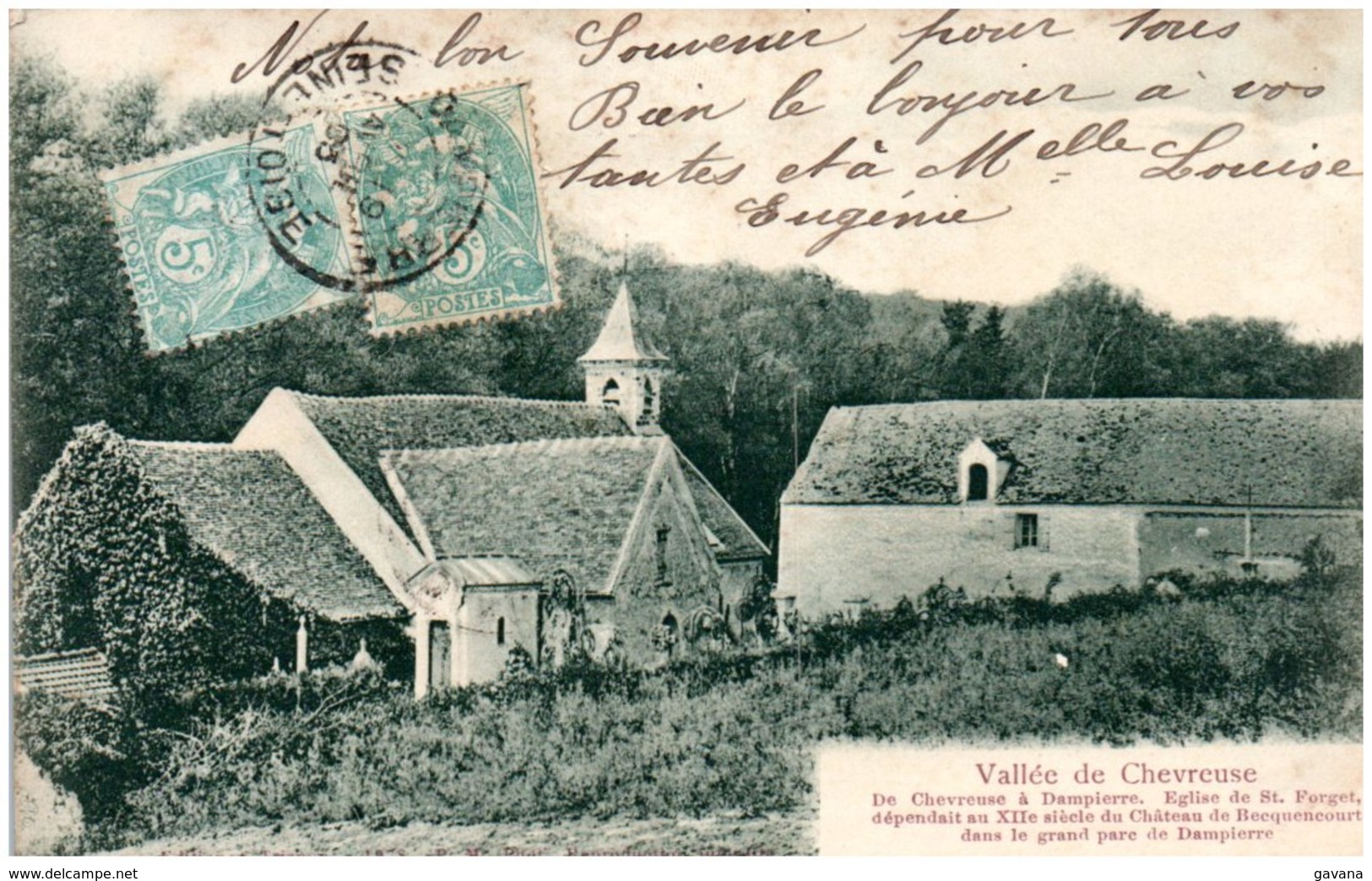 78 Vallée De Chevreuse - De Chevreuse à Dampierre. Eglise De SAINT-FORGET - Andere & Zonder Classificatie