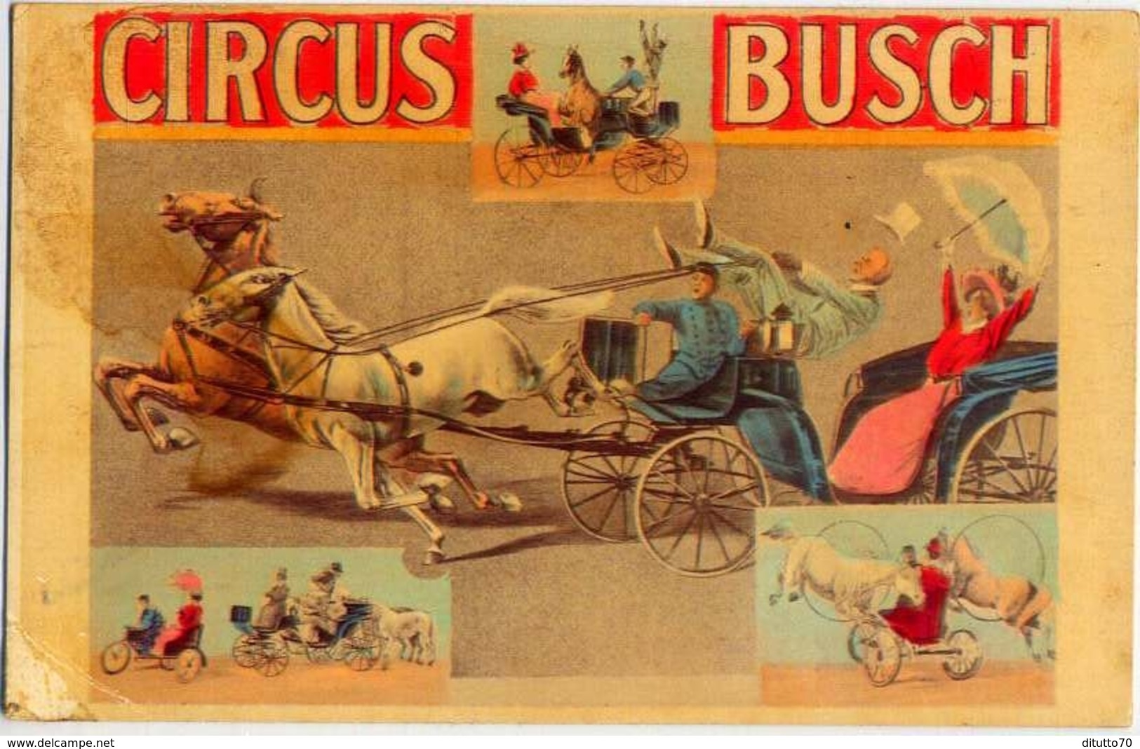 Circus Busch - Formato Piccolo Non Viaggiata – E 13 - Altri & Non Classificati