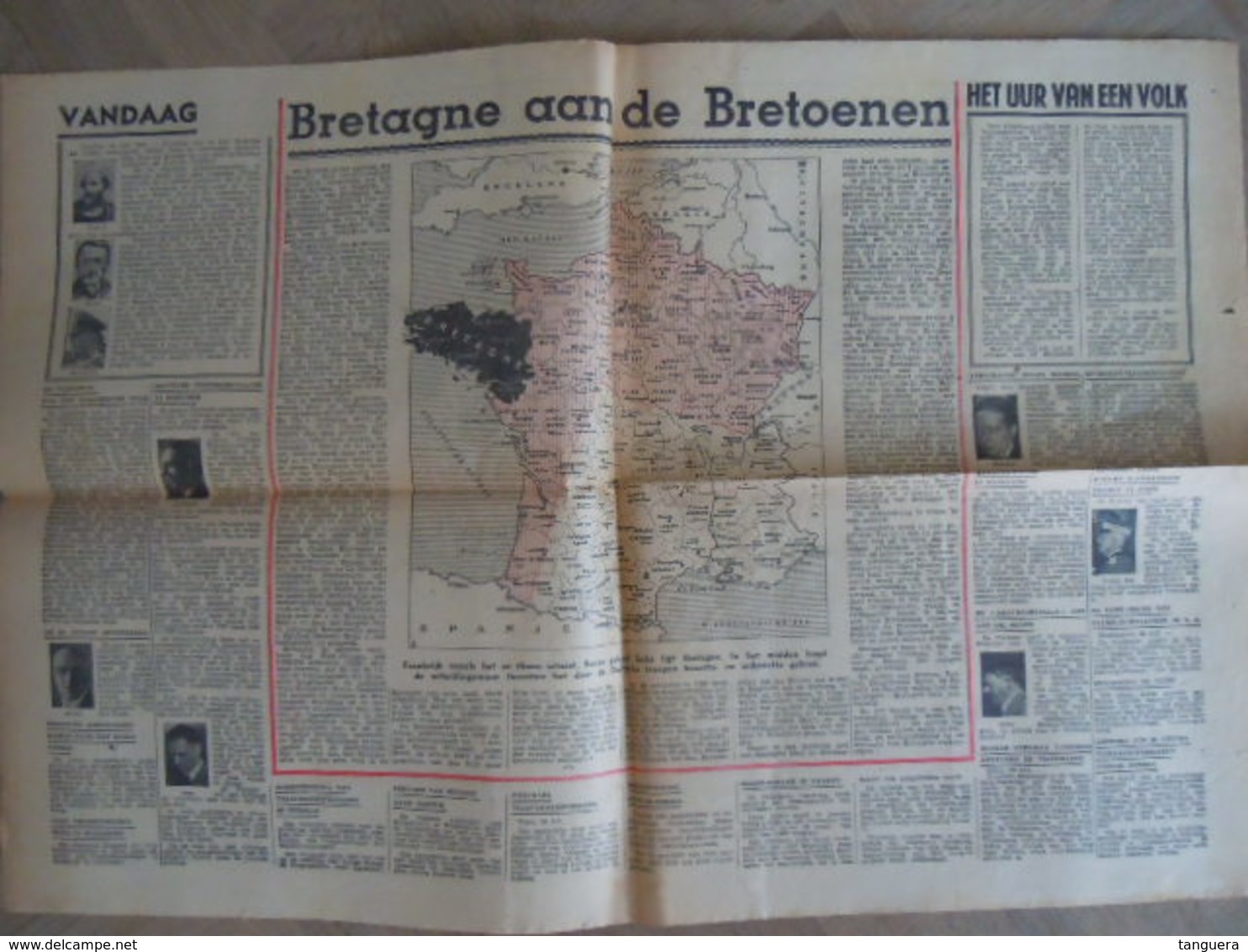 Krant De Dag  28 Juli 1940 Pagina's 7-8-9-10 Oorlog Oa Artikel Onafhankelijkheid Bretagne - Hollandais