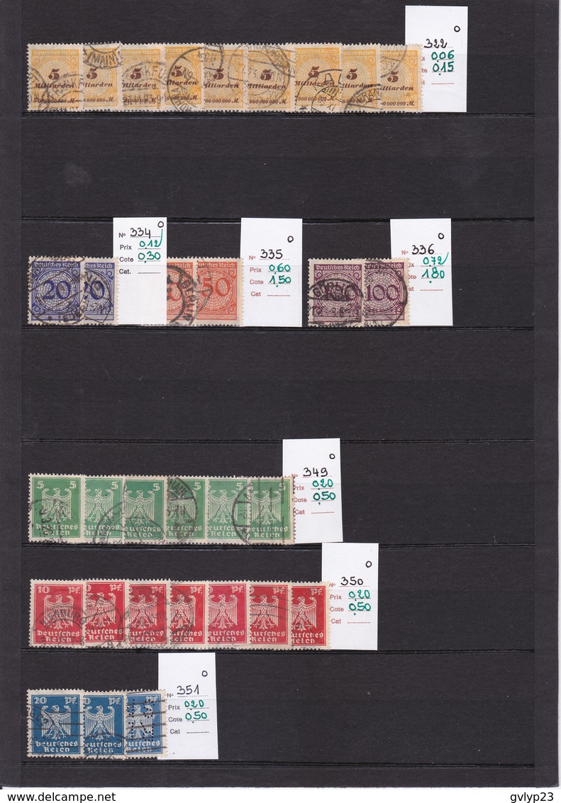 UN LOT DE 466 TIMBRES OBLITéRéS, NEUFS**, NEUFS*, NEUFS SANS GOMME, / AU 1 1/10° DE LA COTE YVERT ET TELLIER 2011