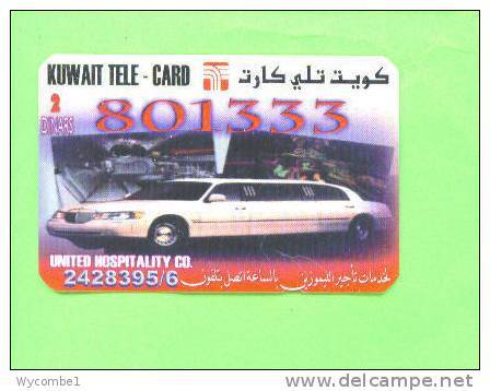 KUWAIT - Remote Phonecard/Motor Car - Cars