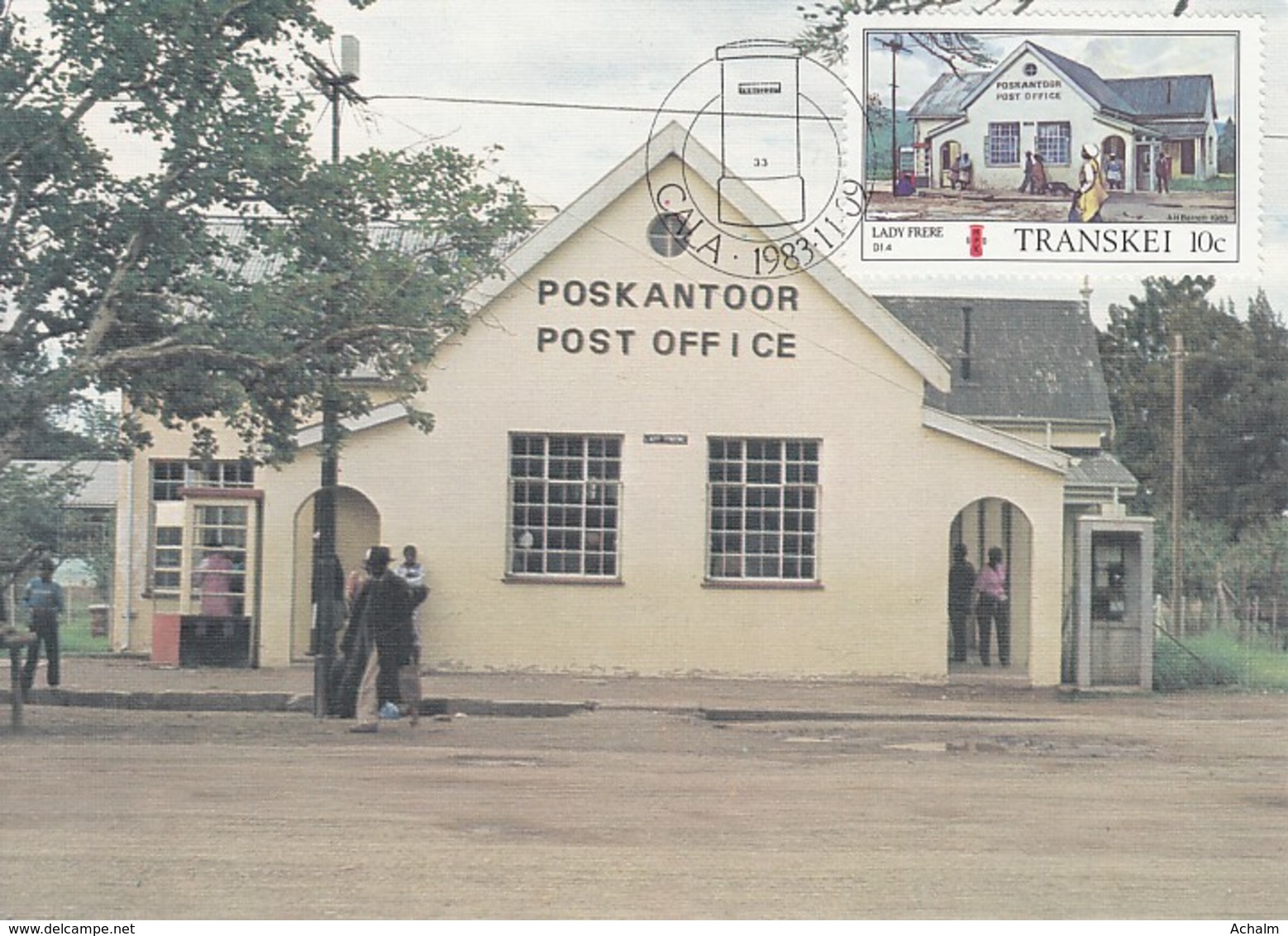 Transkei - Maximum Card Of 1983 - MiNr. 128 - Post Offices - Lady Frere - Transkei