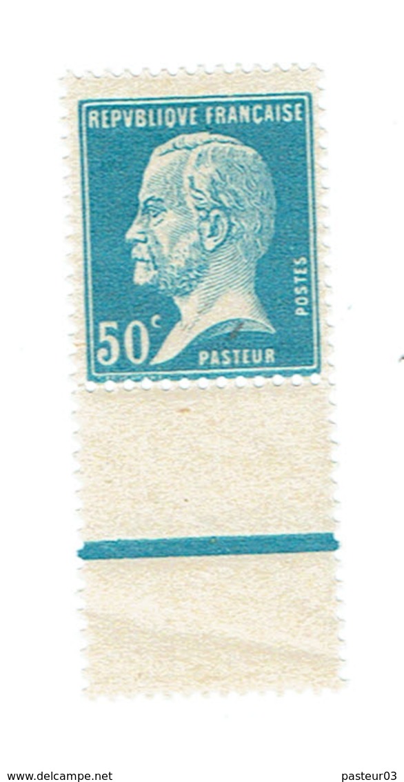 176 Pasteur 50 C Bleu Impression Recto Verso Luxe Avec Bande De Sécurité - Ungebraucht