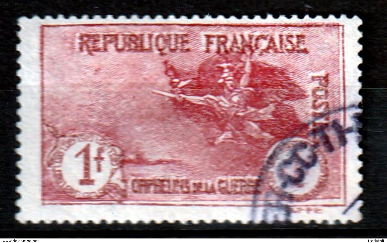 FRANCE - N°154 Obl (1917) Au Profit Des Orphelins De La Guerre - 1f+1f Carmin - - Oblitérés