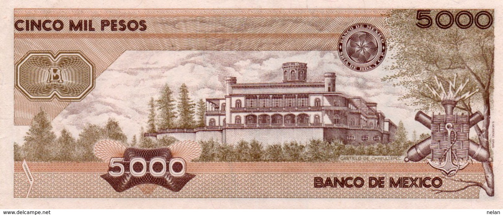 MEXICO 5000 PESOS 1987 P-88  AUNC - Messico