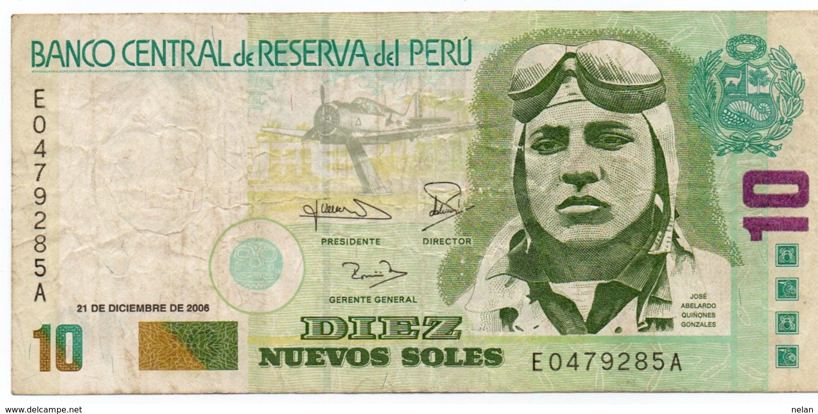 PERU 10 NUEVOS SOLES 2006 P-179 VF - Perù