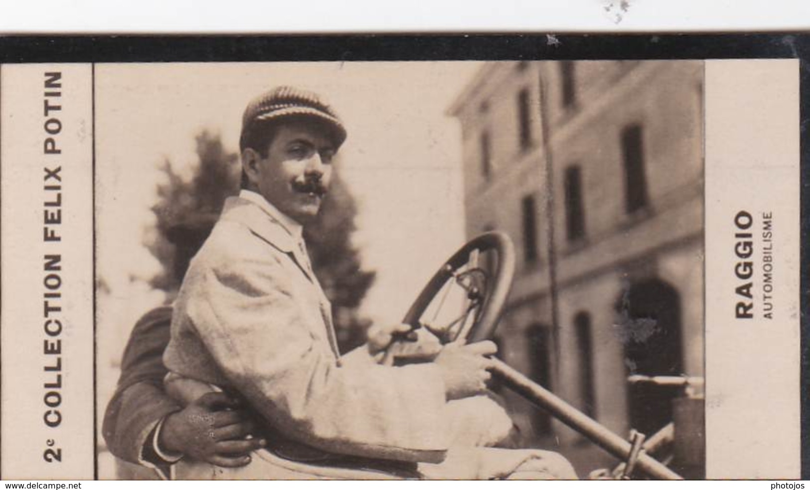 Photos Bromure 1900 Collection Felix Potin  2 Célébrités De L'automobile   De Caters, Raggio .... - Automobiles