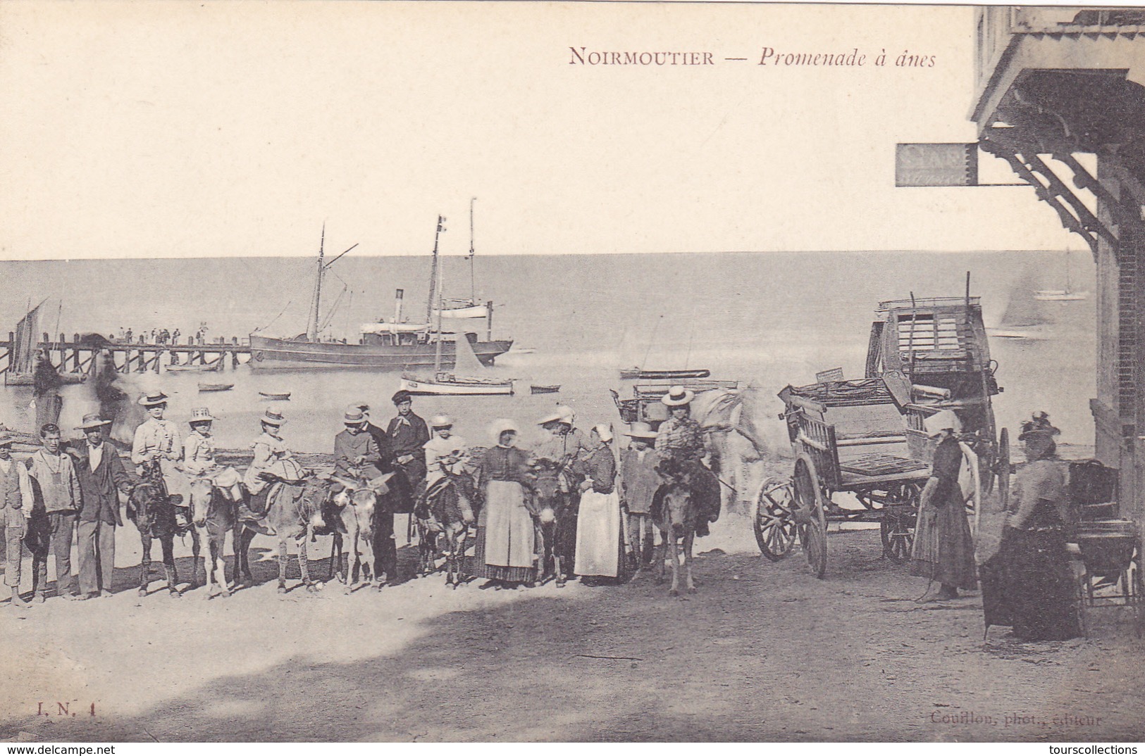 CPA 85 @ NOIRMOUTIER - Promenade à ANES Vers 1900 @ Couillon éditeur - Noirmoutier