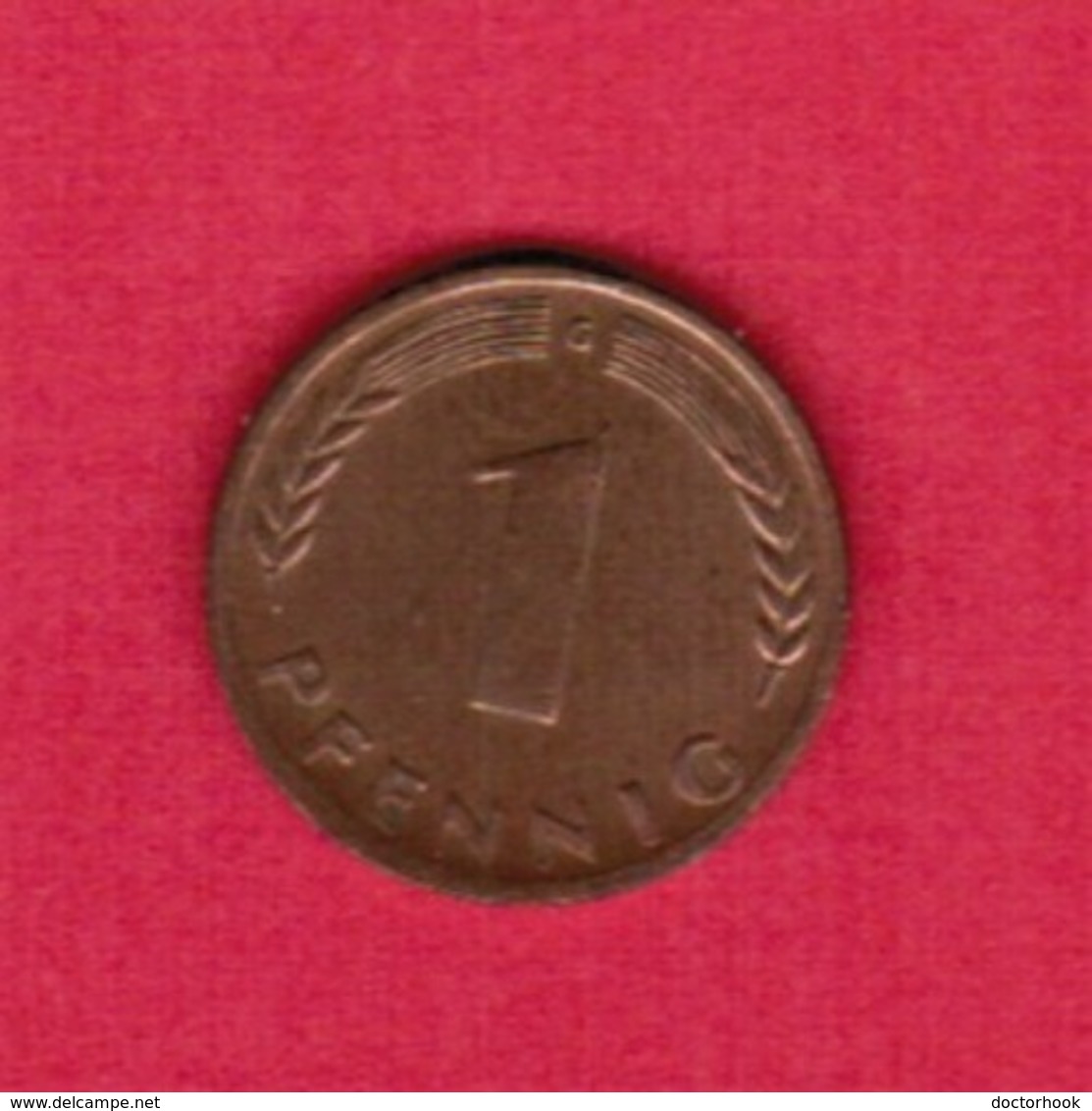GERMANY  1 PFENNIG 1950 "G" (KM # 105) #5317 - 1 Pfennig