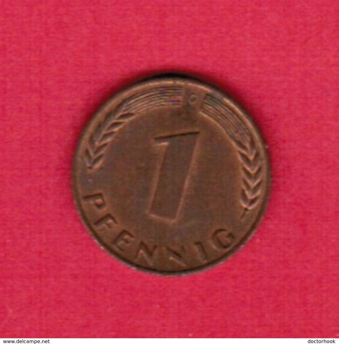 GERMANY  1 PFENNIG 1966 "G" (KM # 105) #5318 - 1 Pfennig