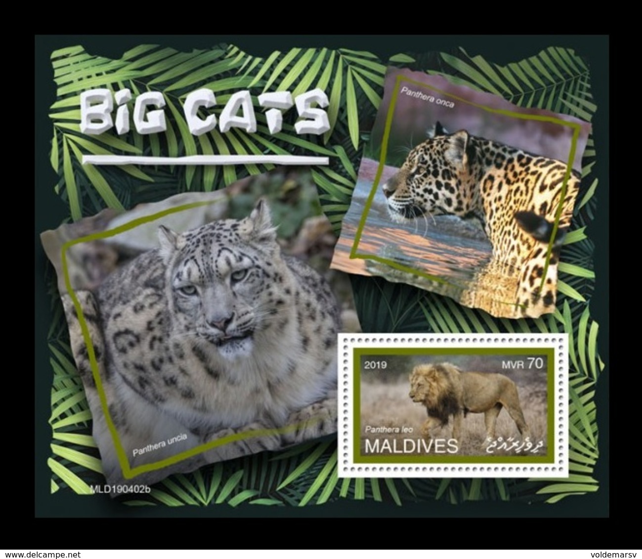 Maldives 2019 Mih. 8377 (Bl.1341) Fauna. Big Cats MNH ** - Maldiven (1965-...)