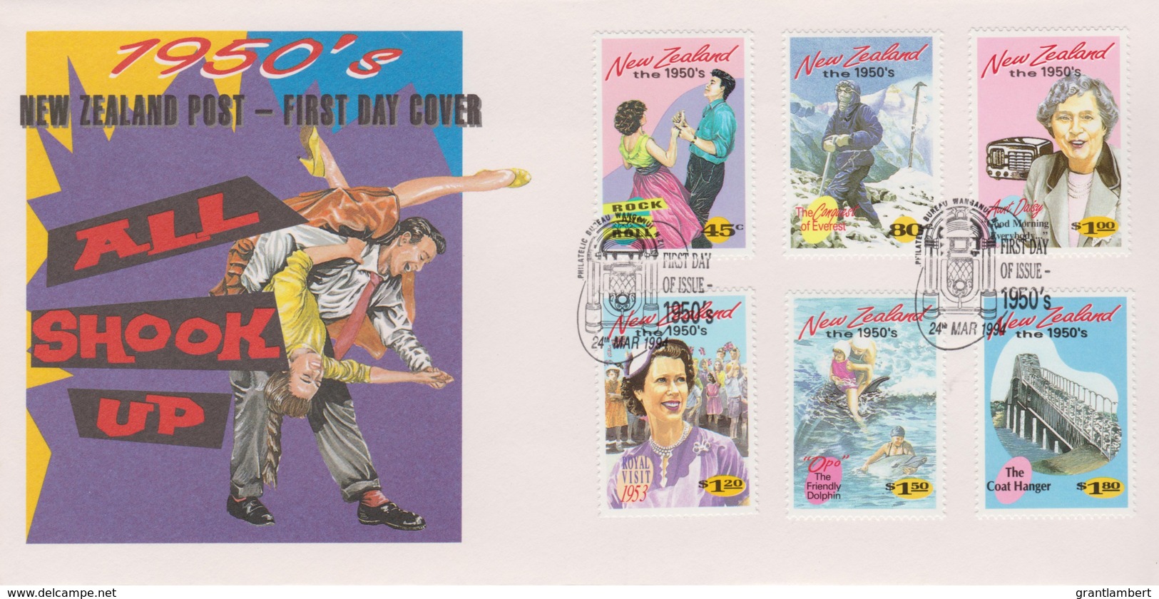 New Zealand 1994 The 1950s - All Shook Up FDC - FDC