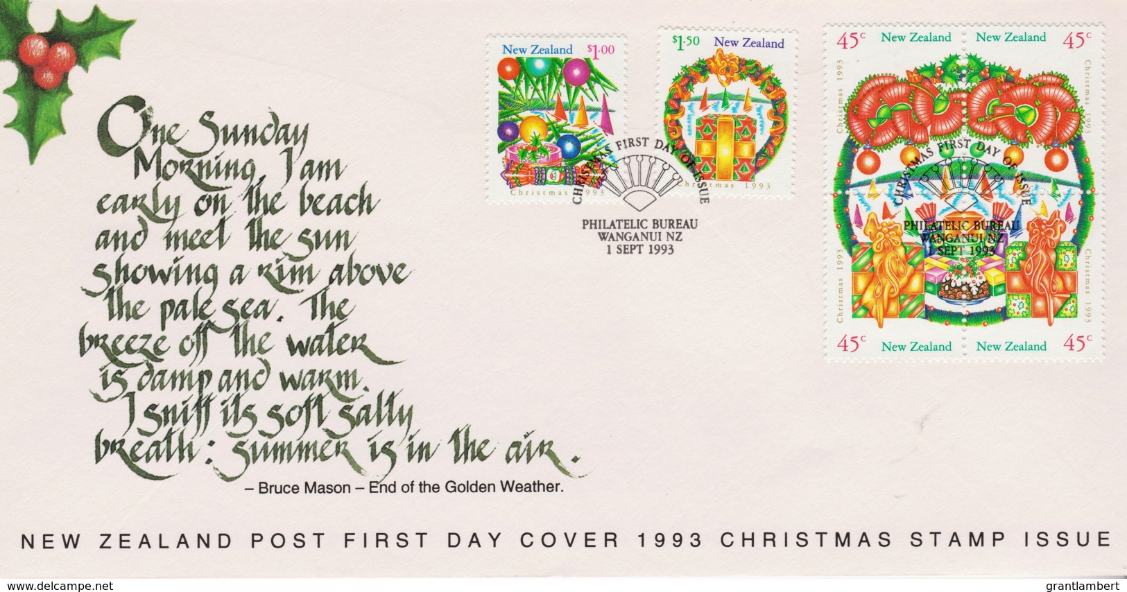 New Zealand 1993 Christmas FDC - FDC