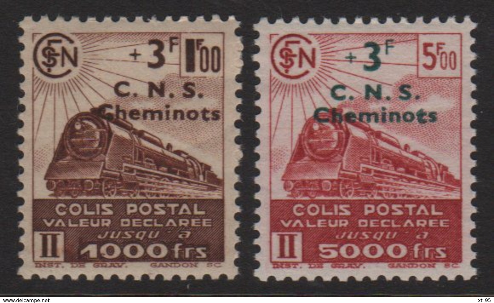 Colis Postaux - N°194 + N°195 - Neufs Sans Charniere - Cote 42€ - Neufs