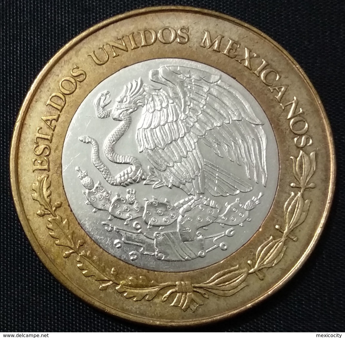 MEXICO 2006 $100 SOUTH BAJA CALIFORNIA BIMETALLIC Silver Core Original Shine See Image, Bargain Priced - Mexico