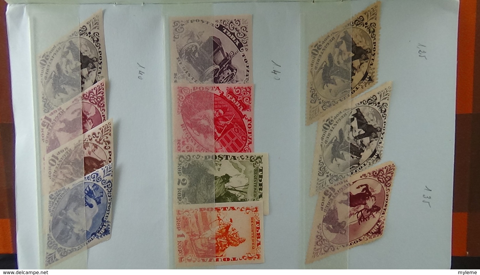 Carnet à Choix De Timbres De TOUVA (Russie). Pas Commun !!! - Collections (en Albums)