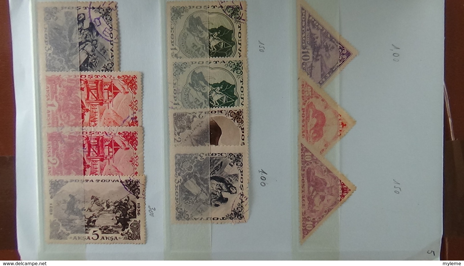 Carnet à Choix De Timbres De TOUVA (Russie). Pas Commun !!! - Collections (en Albums)