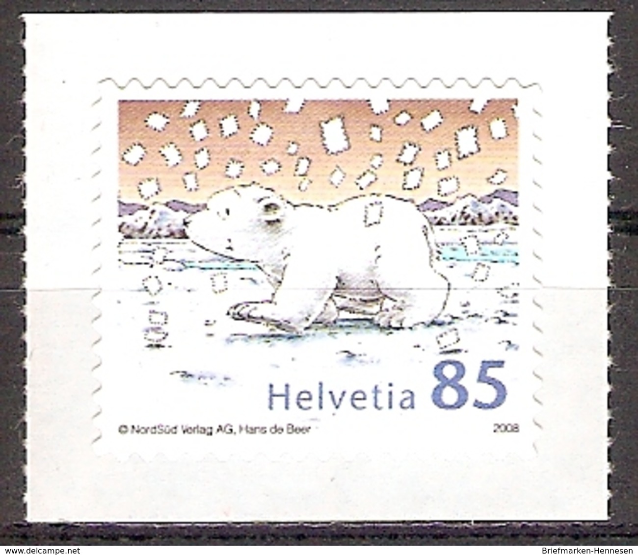 Schweiz Mi.Nr. 2050 ** Kinderbuchfigur „Der Kleine Eisbär" (2017273) - Ungebraucht