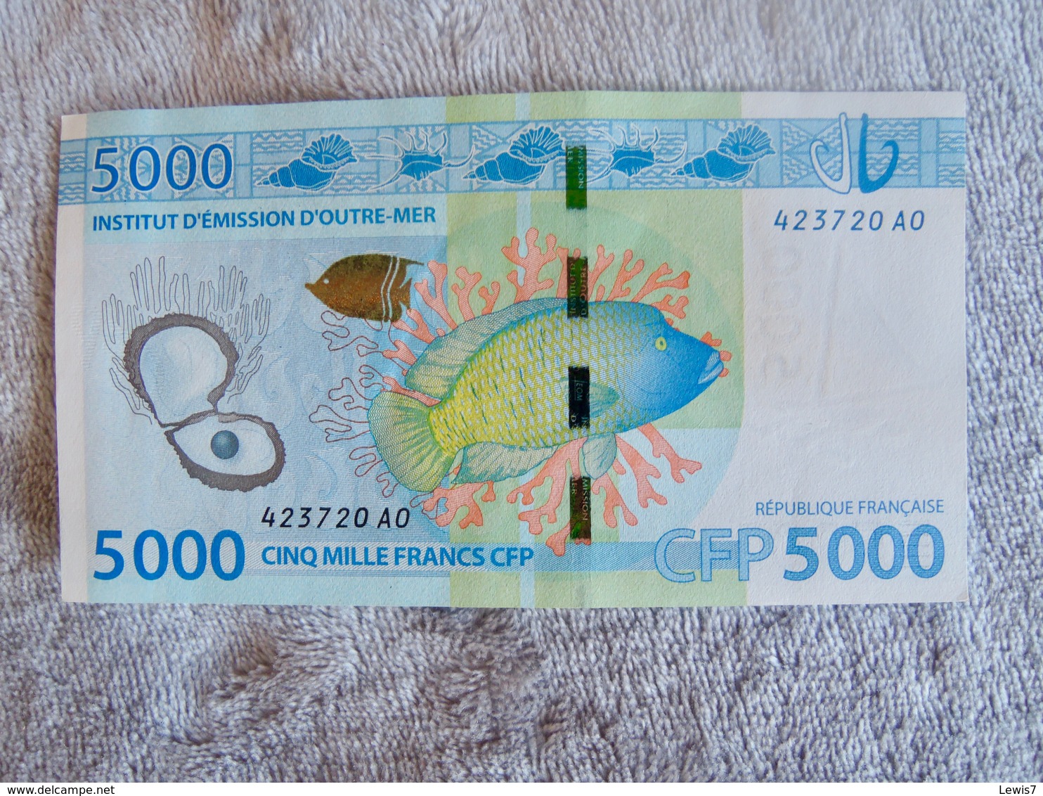Pacific Francs 5000 XPF Banknote - Andere - Oceanië