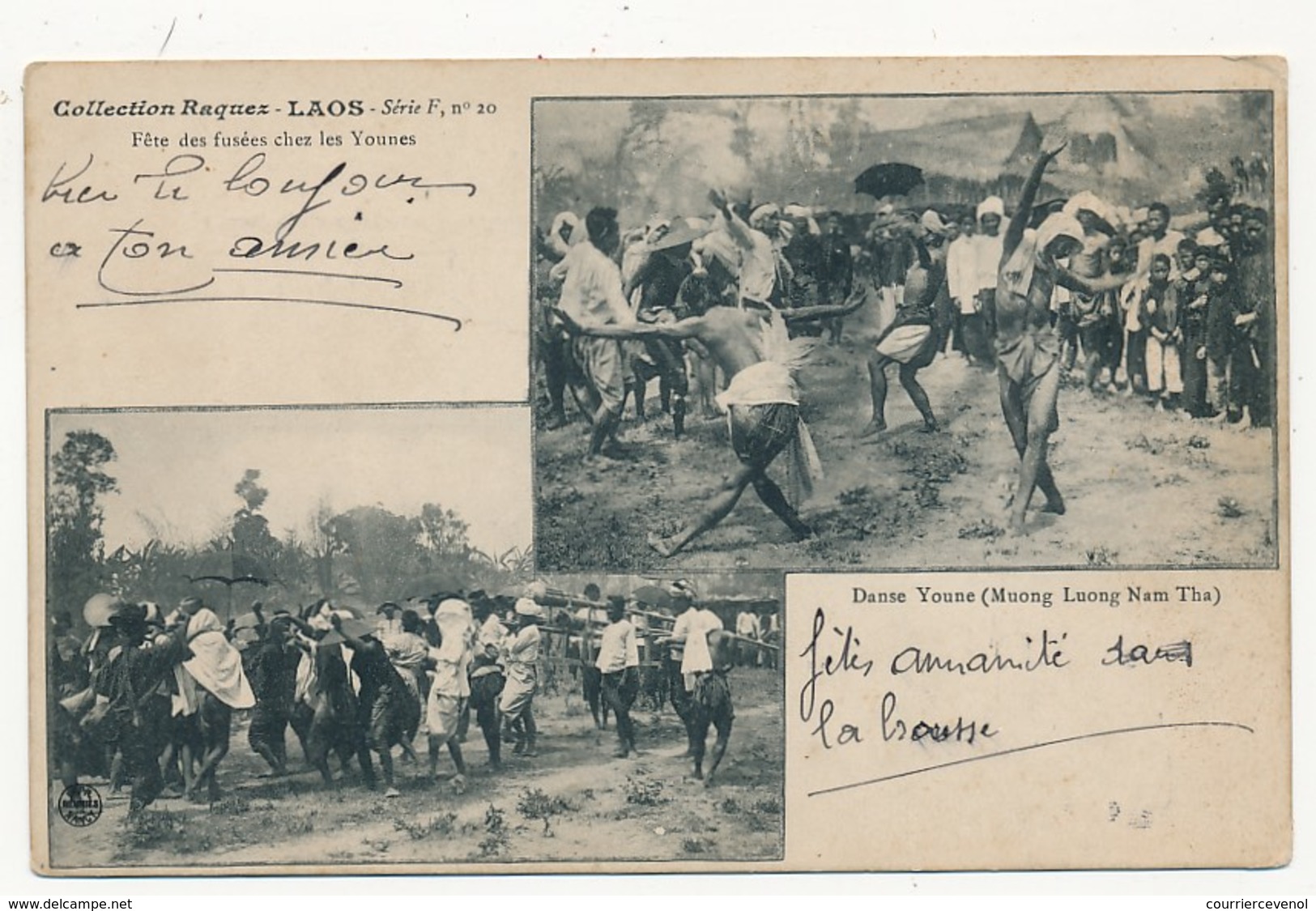 CPA - LAOS - Fête Des Fusées Chez Les Younes / Danse Youne (Collection Raquez), Peu Courant - Laos